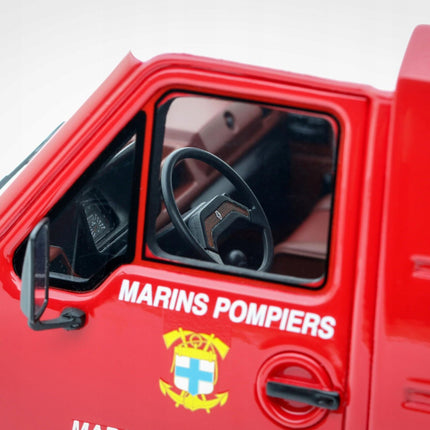 Renault Master Fire Department 1980 Diecast Model (1:18 Scale) - Custom Plates
