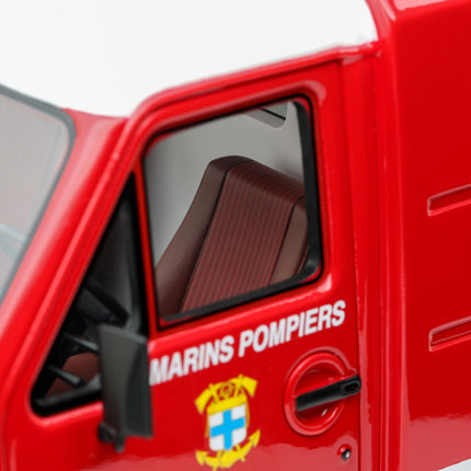 Renault Master Fire Department 1980 Diecast Model (1:18 Scale) - Custom Plates