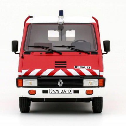 Renault Master Fire Department 1980 Diecast Model (1:18 Scale) - Custom Plates