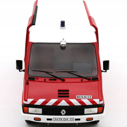 Renault Master Fire Department 1980 Diecast Model (1:18 Scale) - Custom Plates