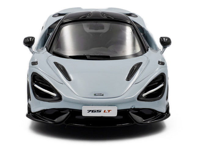 2020 McLaren 765LT Ceramic Gray with Black Top 1/43 Diecast Model Car by Solido