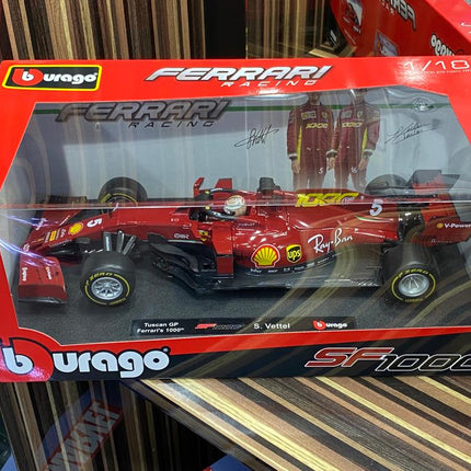 Bburago Ferrari SF1000 Tuscan GP 2020 1:18 Diecast Model Car Vettel #5 - detailed collector display model