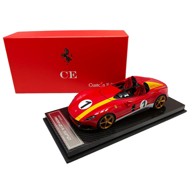 CE (Custom Edition) CE Ferrari Monza SP2 1:18 Resin Model Car - detailed collector display model