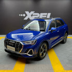 YX Car Model Audi Q3 2019 Blue Openable 1:18 Diecast Model Car - detailed collector display model