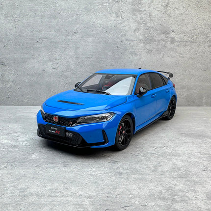 Paudi Honda Civic FL5 Blue 1:18 Diecast Model Car - detailed collector display model