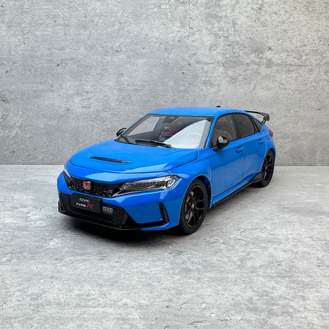 Paudi Honda Civic FL5 Blue 1:18 Diecast Model Car - detailed collector display model