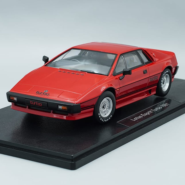 KK Scale Lotus Esprit Turbo 007 Edition Red 1:18 Diecast Model Car - detailed collector display model