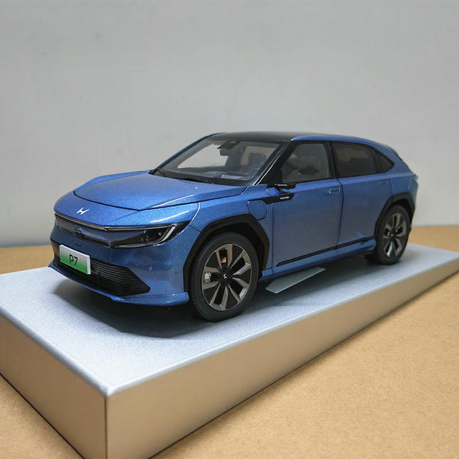 Original Manufacturer Honda P7 2025 Blue 1:18 Diecast Model Car - detailed collector display model