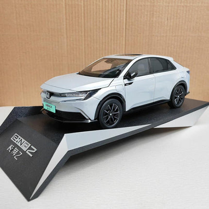 Honda e:NP2 2024 Silver Original Manufacturer 1:18 Diecast Model Car - detailed collector display model