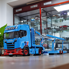 NZG Mercedes-Benz Actros GigaSpace Double-Decker Trailer 1:18 Diecast Model Bus - detailed collector display model