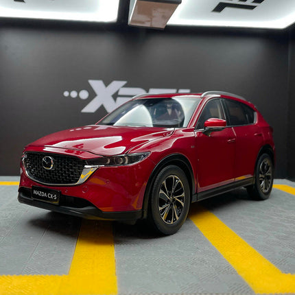 YX Car Model Mazda CX-5 2022 Red SUV 1:18 Diecast Model Car - detailed collector display model