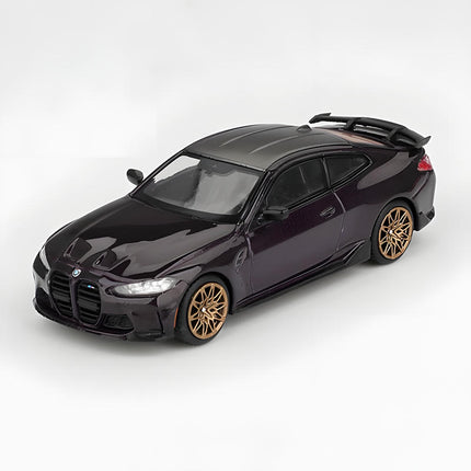 Mini GT BMW M4 Purple 1:64 Diecast Model Car - detailed collector display model