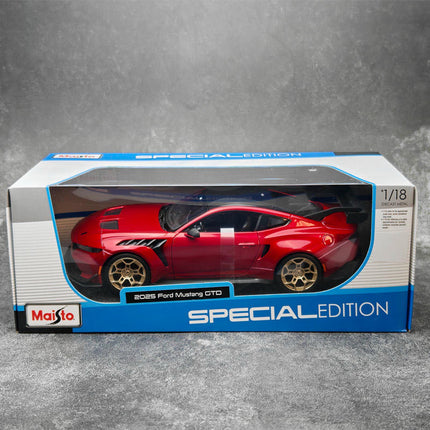 Maisto Ford Mustang GTD 2025 Red 1:18 Diecast Model Car - detailed die-cast style model