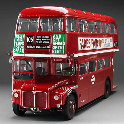 Sun Star London AEC Routemaster Double-Decker Bus 1:24 Diecast Model Bus - detailed collector display model