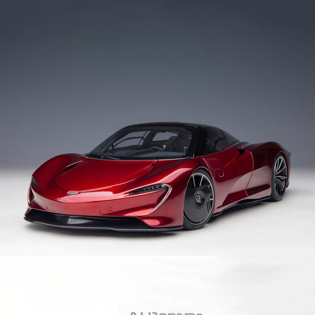 AutoArt McLaren Speedtail Metal Red 1:18 Diecast Model Car - detailed collector display model