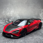 HPD McLaren 765LT Red 1:18 Diecast Model Car - detailed collector display model