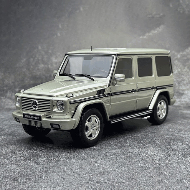 Otto 2003 Mercedes-Benz G55 AMG Iridium Silver 1:18 Resin Model Car - detailed collector display model