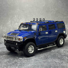 Highway 61 Hummer H2 Blue 1:18 Diecast Model Car - detailed collector display model