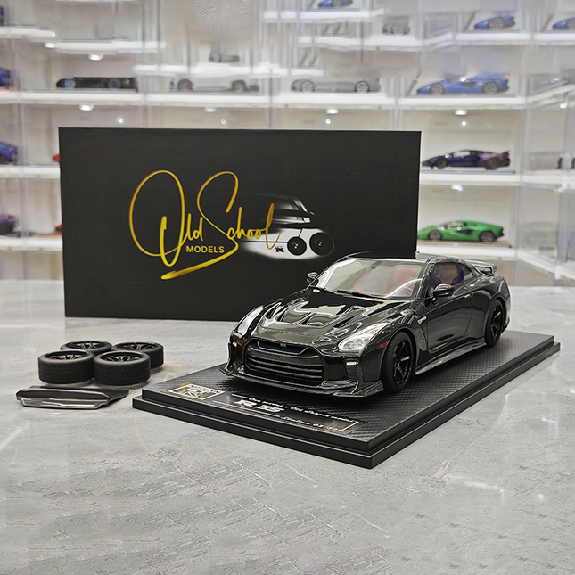 One Model Nissan GT-R R35 1:18 Resin Model Car - studio product photo of the scale model