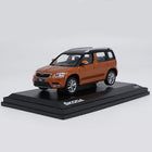 Original Skoda Yeti City Edition Orange 1:43 Diecast Model Car - detailed collector display model