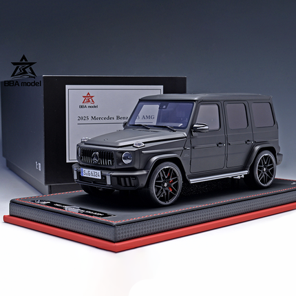 BBA Model Mercedes-Benz G63 AMG 2025 1:18 Resin Model Car - studio product photo of the scale model