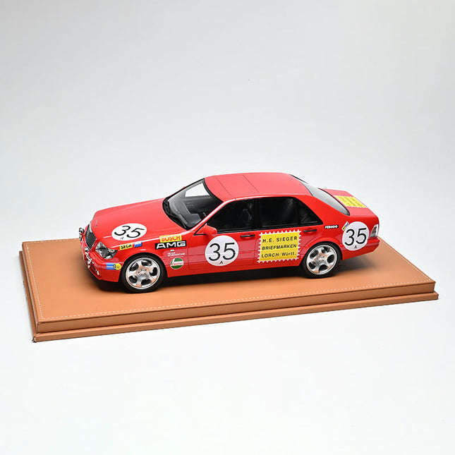 Vehicle Art Mercedes-Benz Brabus W140 Red 1:18 Resin Model Car - detailed collector display model