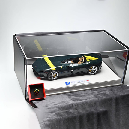 HERMES Collection Ferrari Monza SP1 1:18 Resin Model Car - studio product photo of the scale model