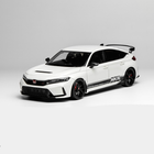 MH Honda Civic Type R FL5 HKS - Black 1:18 Diecast Model Car - studio product photo of the scale model