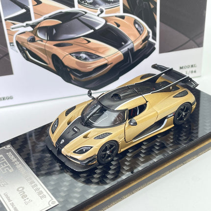 Car King HEC2026 Exhibition Limited Edition Collection Gold 1:64 Diecast Model Car - fine detailed model replica