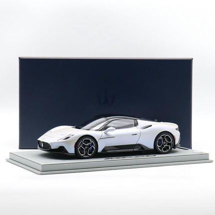 BBR Limited Edition Maserati MC20 White 1:18 Diecast Model Car - collectible scale model car