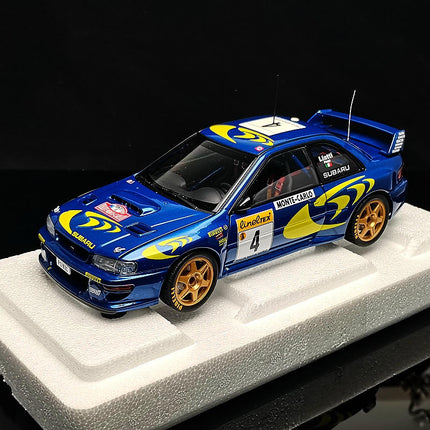 AutoArt Subaru WRC Rally Blue #3 1:18 Diecast Model Car - collectible scale model car