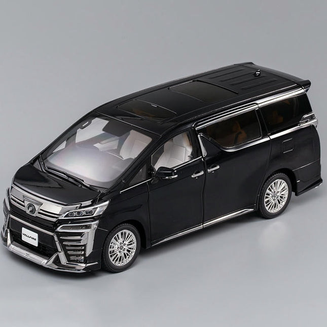 KengFai Toyota Vellfire 2021 Black 1:18 Diecast Model Car - detailed collector display model