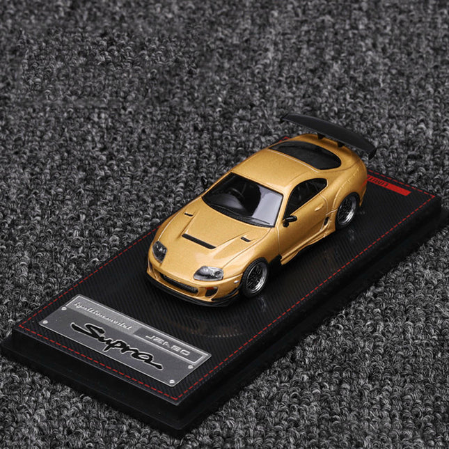 Ignition Model Toyota Supra JZA80 RZ Gold 1:64 Diecast Model Car - detailed collector display model