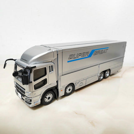 Original Manufacturer Mitsubishi Fuso Supergreat Truck Openable Door 1:43 Diecast Model Truck - collectible scale model car