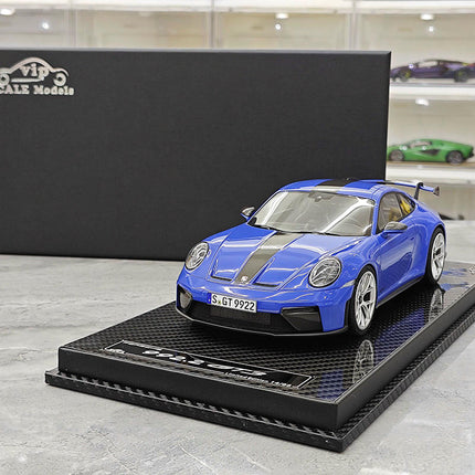 VIP Porsche 911 GT3 GT Silver 1:18 Resin Model Car - collectible scale model car