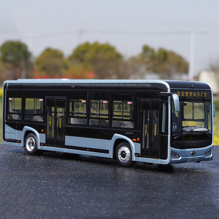 Original Manufacturer King Long XMQ6105G Bus with Lights 1:38 Diecast Model Bus - collector display piece