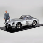 CMC Mercedes-Benz 300 SLR Uhlenhaut Coupe 1955 Silver M-246 1:18 Diecast Model Car - detailed collector display model