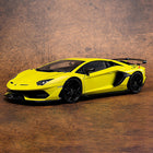 AutoArt Lamborghini Aventador SVJ Yellow 1:18 Diecast Model Car - detailed collector display model