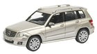 Silver diecast model SUV car in 1:18 scale with realistic detailing, angled view