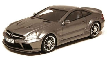 1:18 scale grey Mercedes-Benz diecast model car with detailed wheels and sporty design