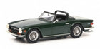 1:18 scale green convertible diecast model car with chrome wheels and black interior