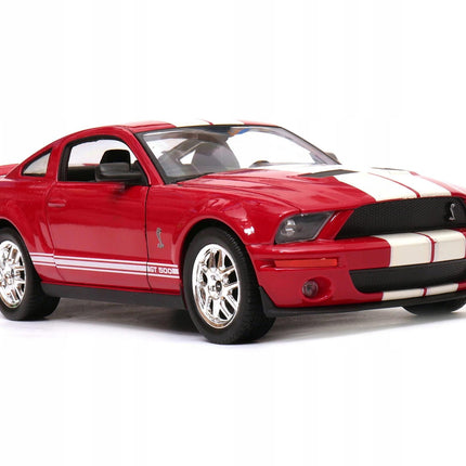 Shelby Cobra GT500 1967 Red Welly 1:24 Diecast Model with Opening Doors and Hood