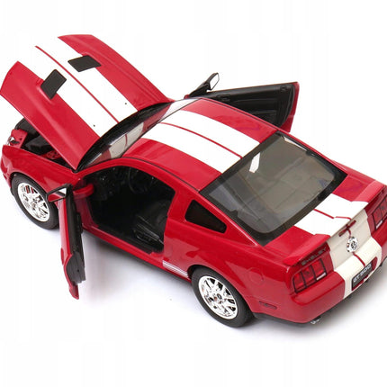 Shelby Cobra GT500 1967 Red Welly 1:24 Diecast Model with Opening Doors and Hood