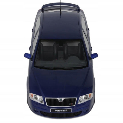 Skoda Octavia RS 2.0 TFSi 2006 Race Blue Metallic Otto Mobile 1:18 OT478 With Custom Plates