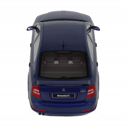 Skoda Octavia RS 2.0 TFSi 2006 Race Blue Metallic Otto Mobile 1:18 OT478 With Custom Plates