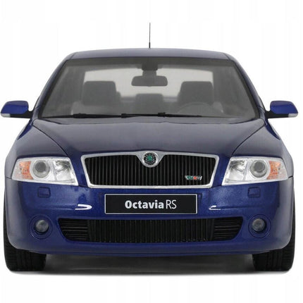 Skoda Octavia RS 2.0 TFSi 2006 Race Blue Metallic Otto Mobile 1:18 OT478 With Custom Plates