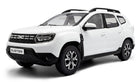 White diecast model SUV car, detailed 1:18 scale collectible with black accents