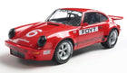 Red Porsche diecast model car with racing decals, number 6 and FOYT on side, 1:18 scale