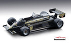 1:18 scale black and gold diecast Formula 1 race car model with detailed sponsor decals