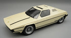 1:18 scale cream diecast sports car model with black accents, classic retro design